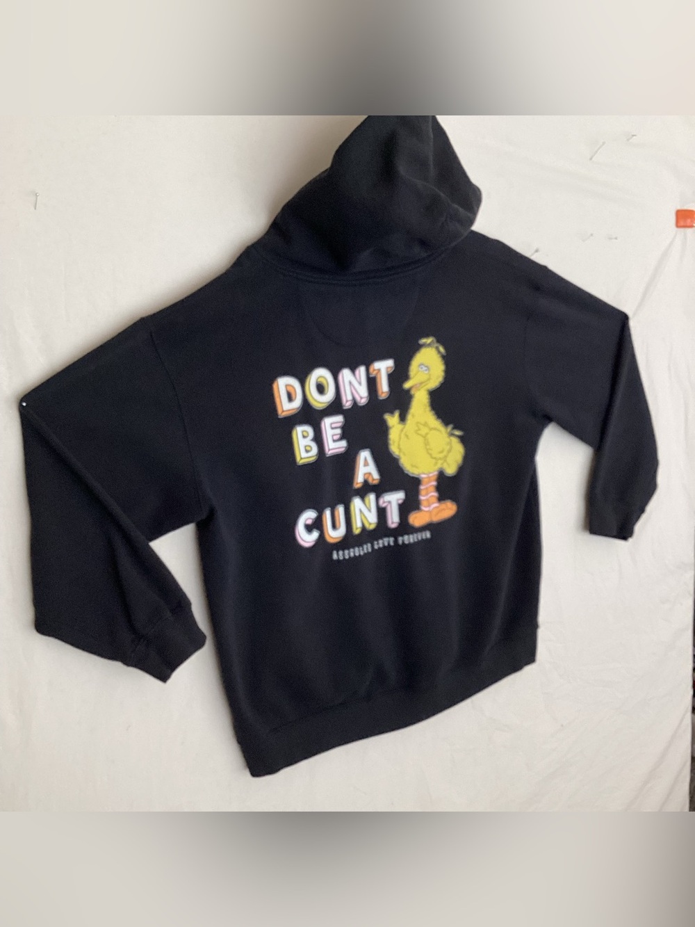 A-holeś live forever don’t be a €unt hoodie sweatshirt big bird - Picture 9 of 10